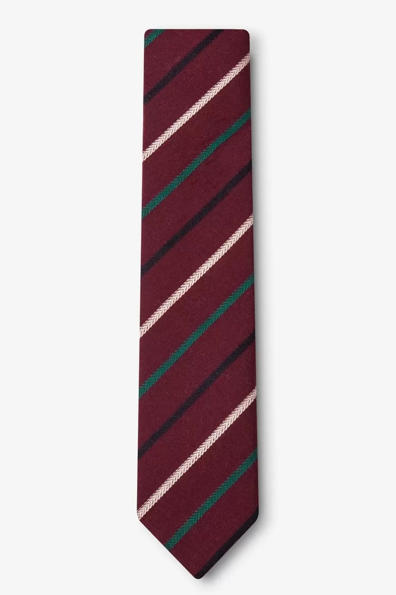 Ties Houston Burgundy Skinny Tie Sale