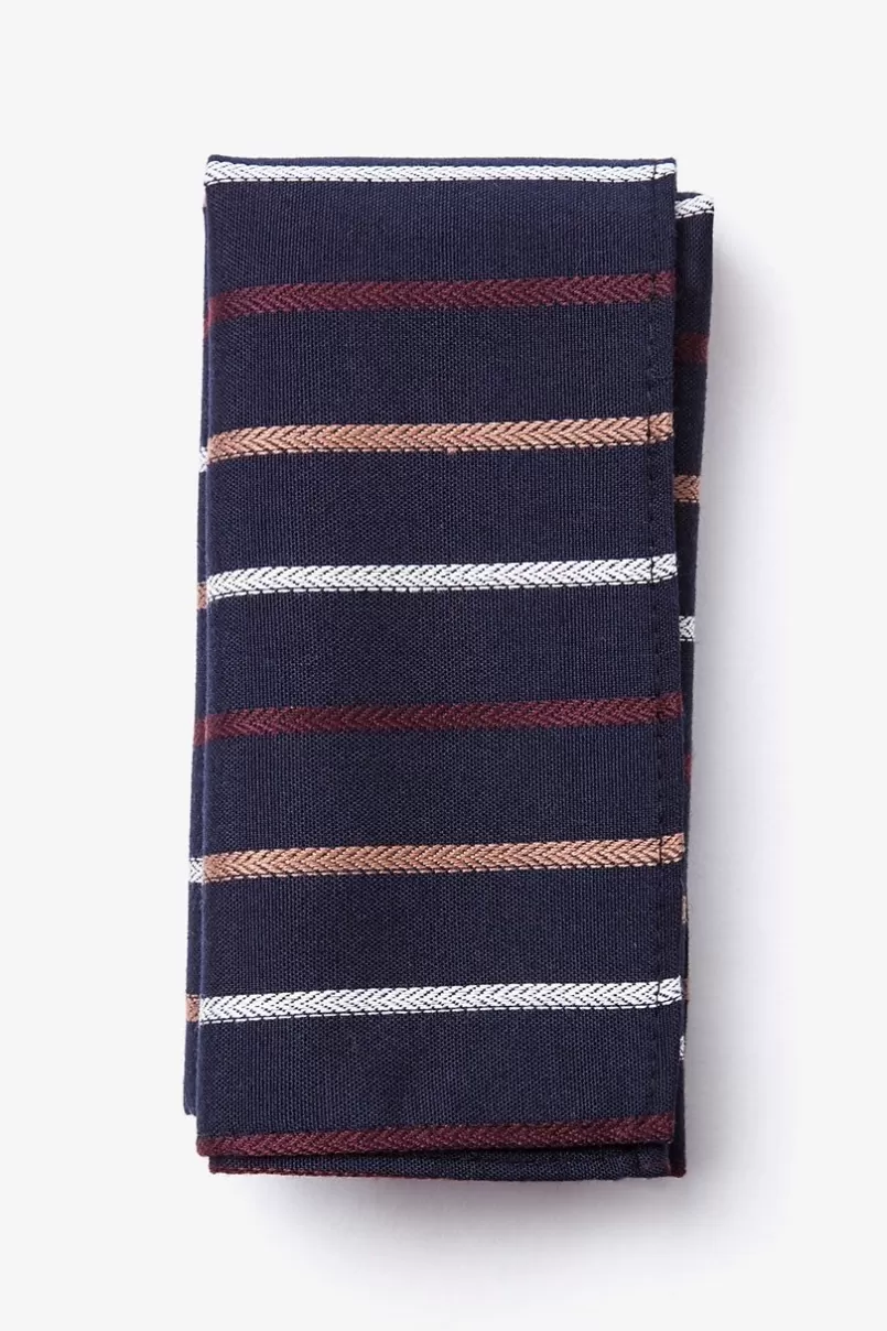 Ties Houston Navy Blue Pocket Square NavyBlue Best