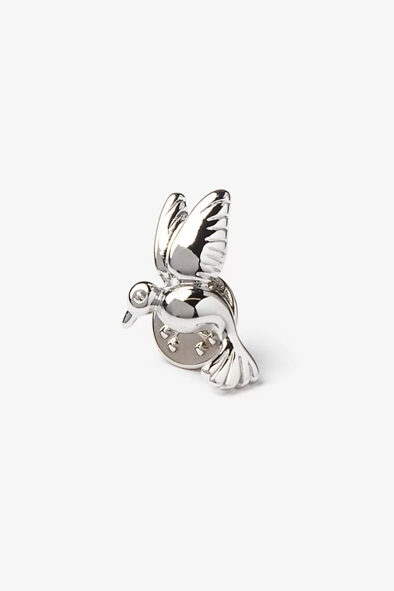 Ties Hummingbird Silver Lapel Pin Outlet