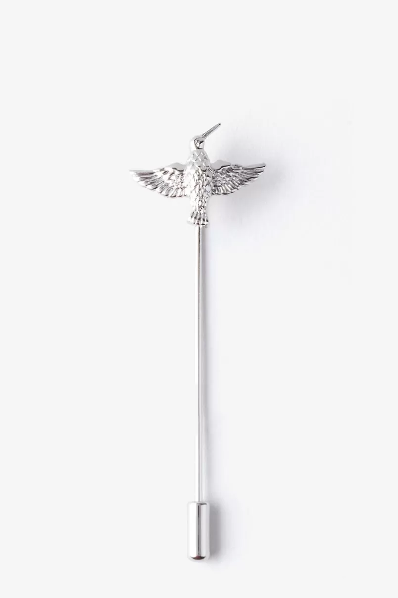 Ties Hummingbird Silver Lapel Pin Sale