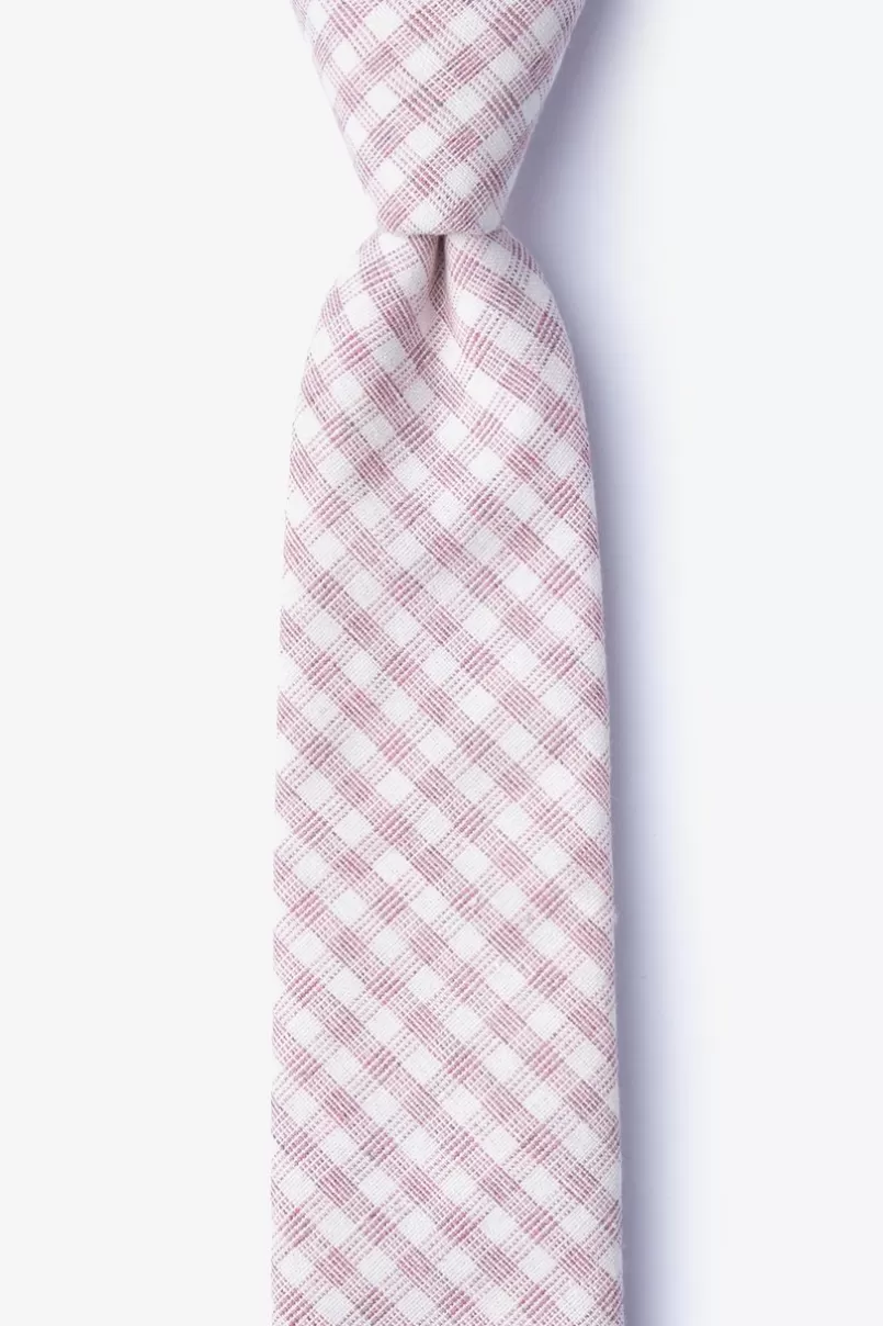 Ties Huron Skinny Tie Pink Outlet
