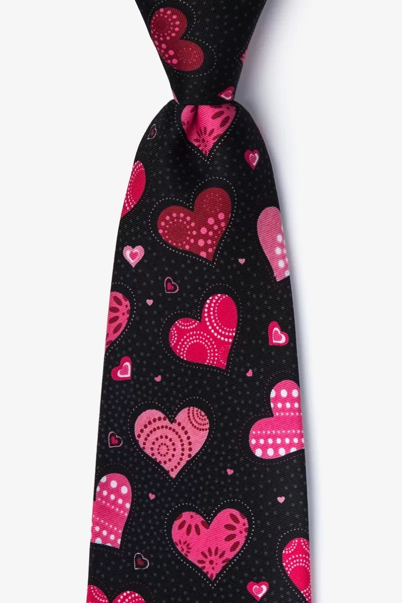 Ties I Heart You Black Tie New