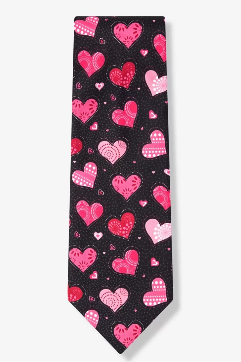 Ties I Heart You Black Tie New