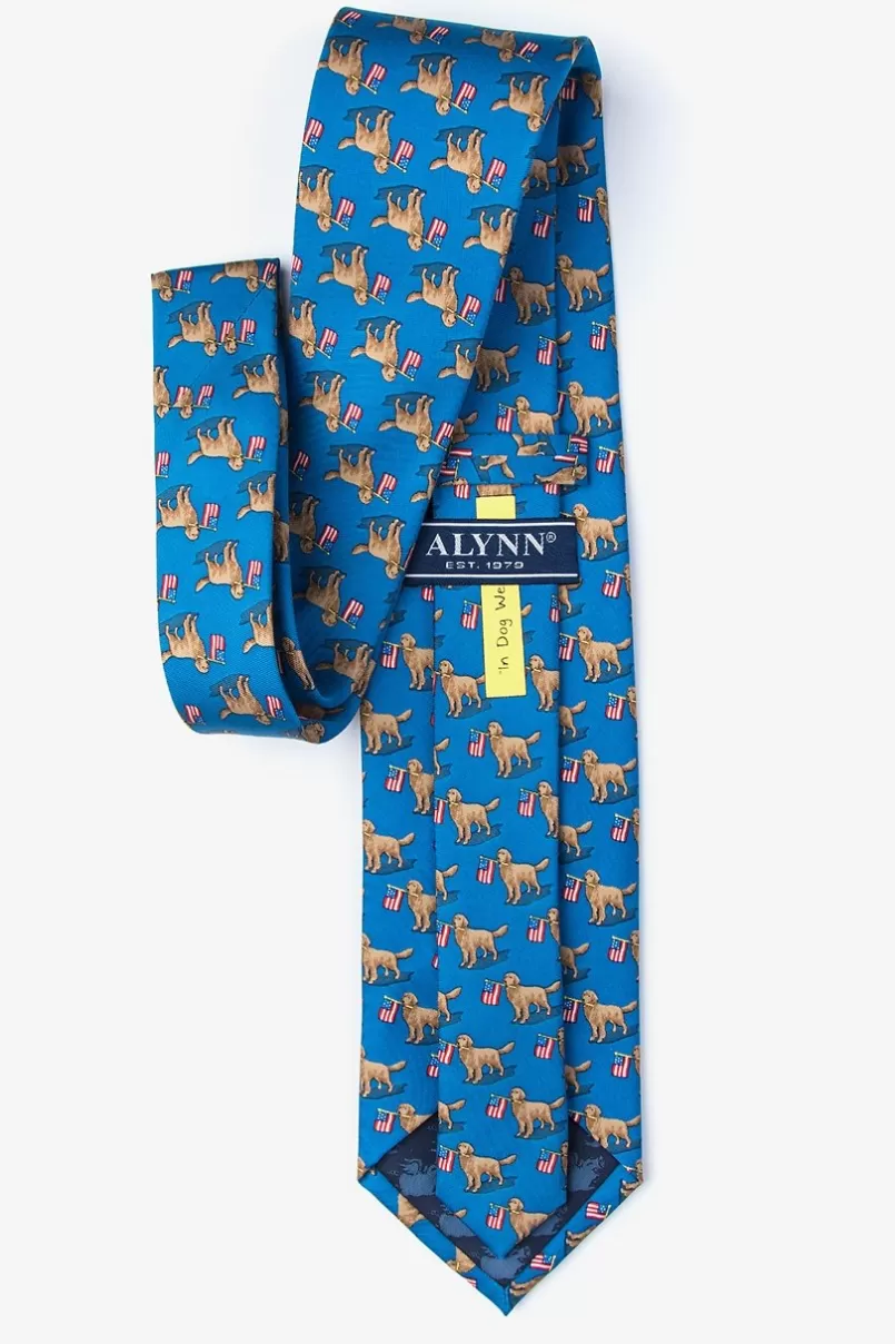 Ties In Dog We Trust Blue Tie Online