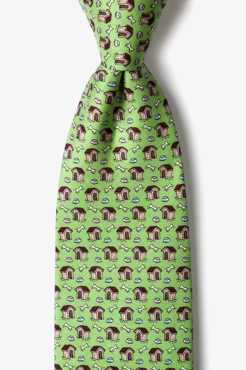 Ties In the Doghouse Green Tie New