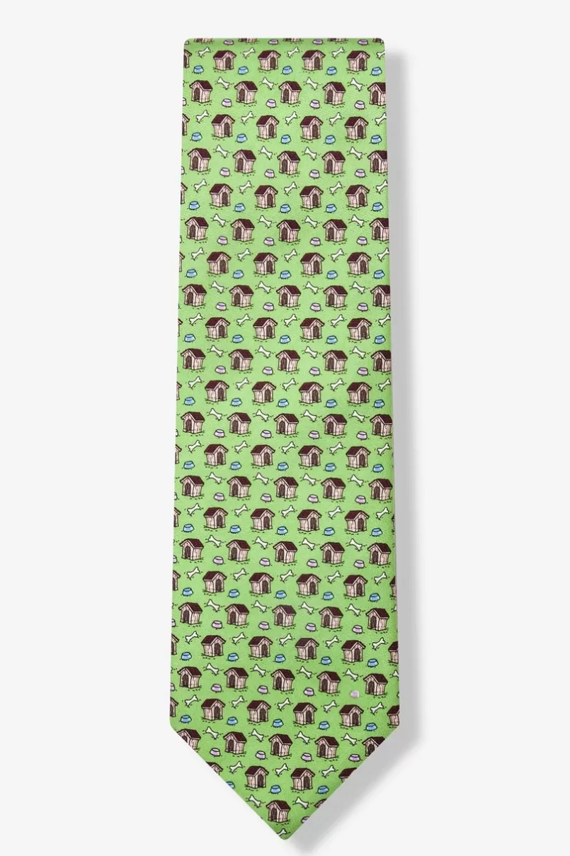 Ties In the Doghouse Green Tie New