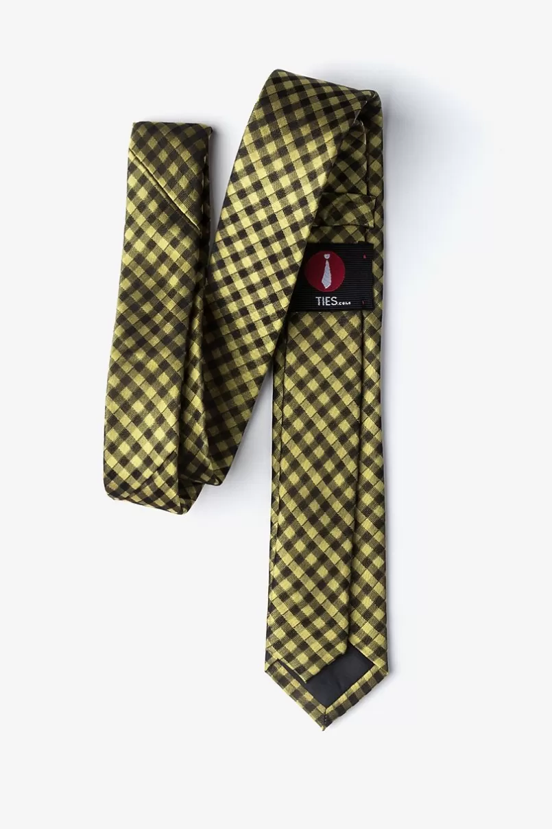 Ties Isabela Skinny Tie Yellow Discount