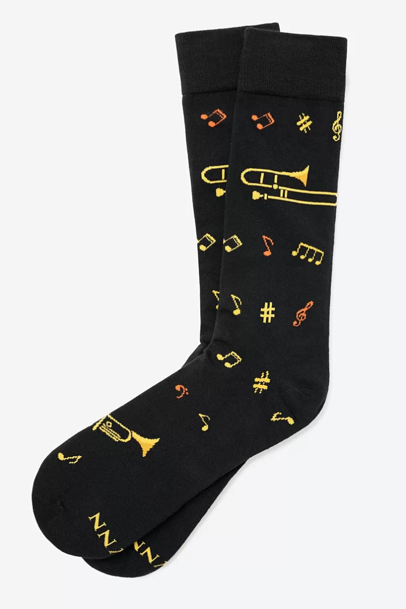 Ties Jazz It Up Sock Black Best Sale
