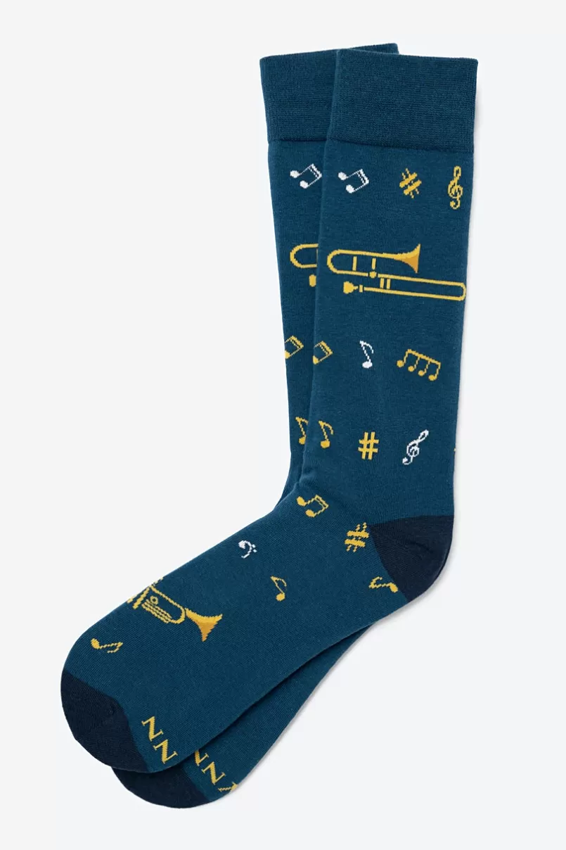 Ties Jazz It Up Sock Blue Discount