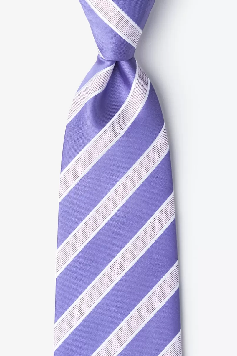 Ties Jefferson Stripe Tie Lavender Shop