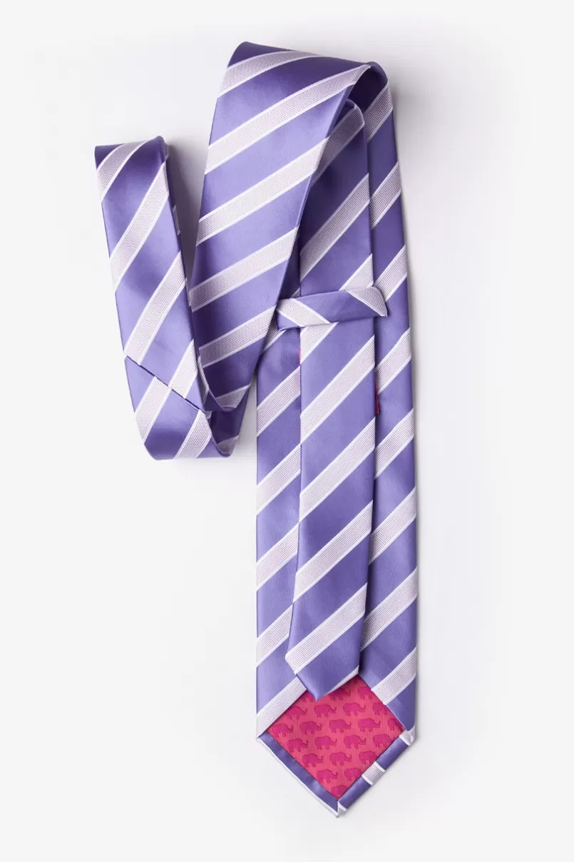 Ties Jefferson Stripe Tie Lavender Shop