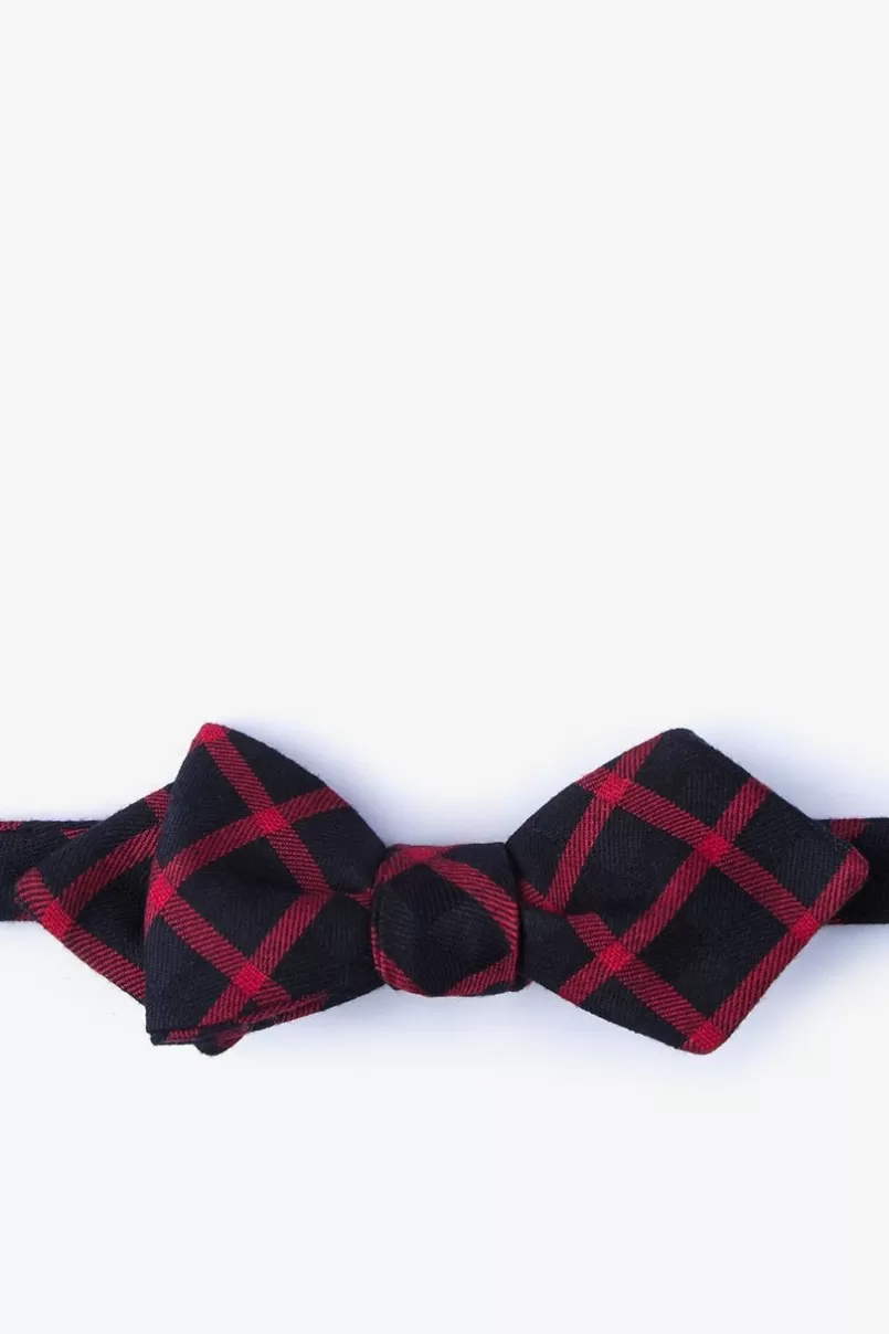 Ties Joaquin Diamond Tip Bow Tie Red Best Sale