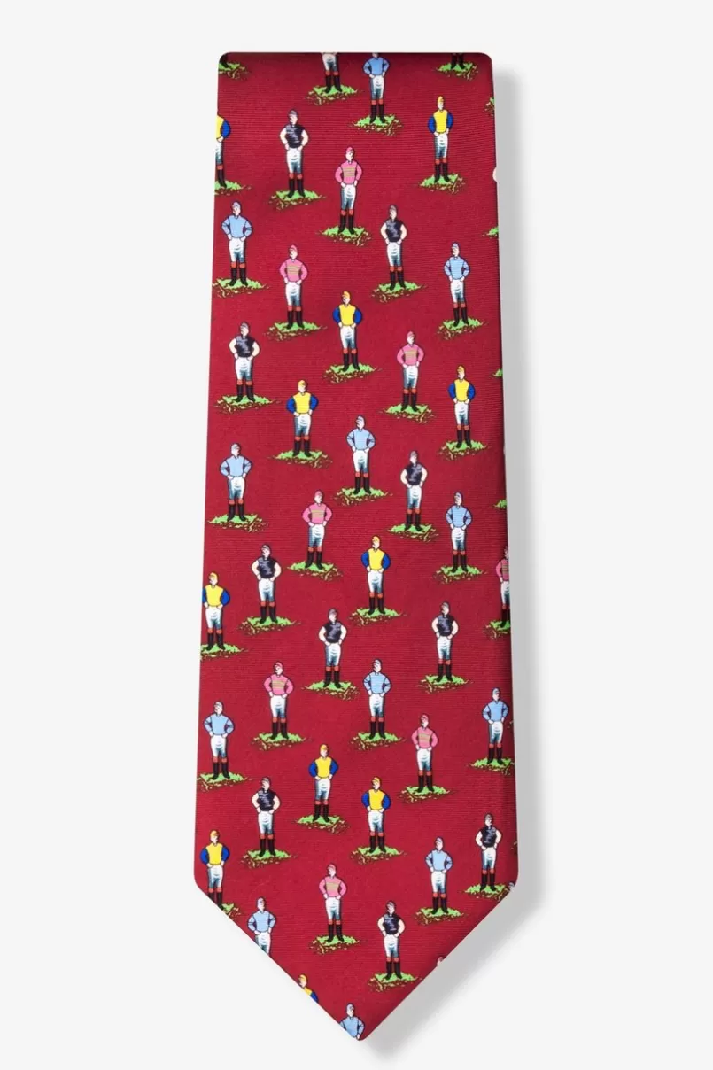 Ties Jockeys Red Tie Flash Sale