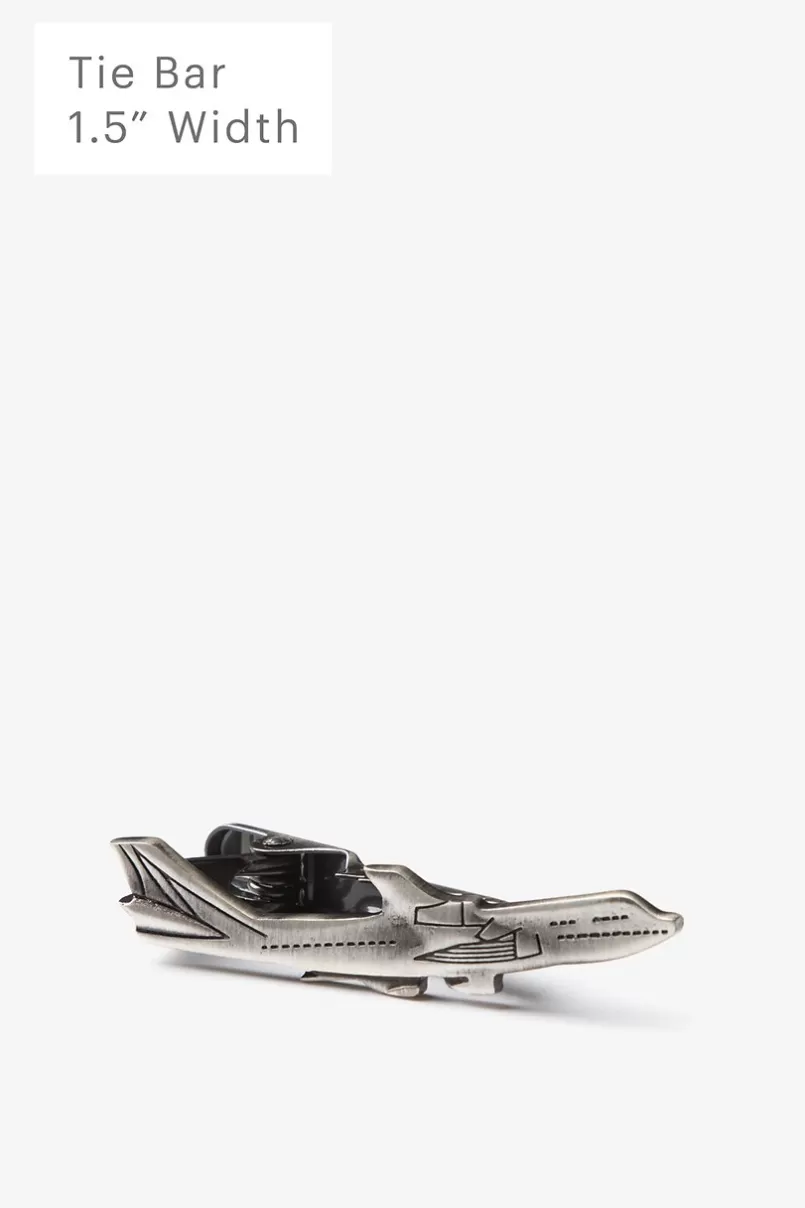 Ties Just Plane Crazy Antiqued Silver Tie Bar Best