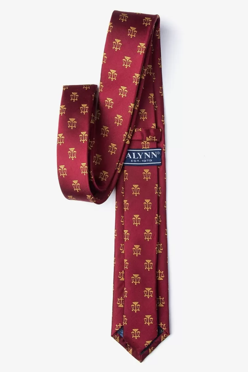 Ties Justice Served Burgundy Skinny Tie Fashion