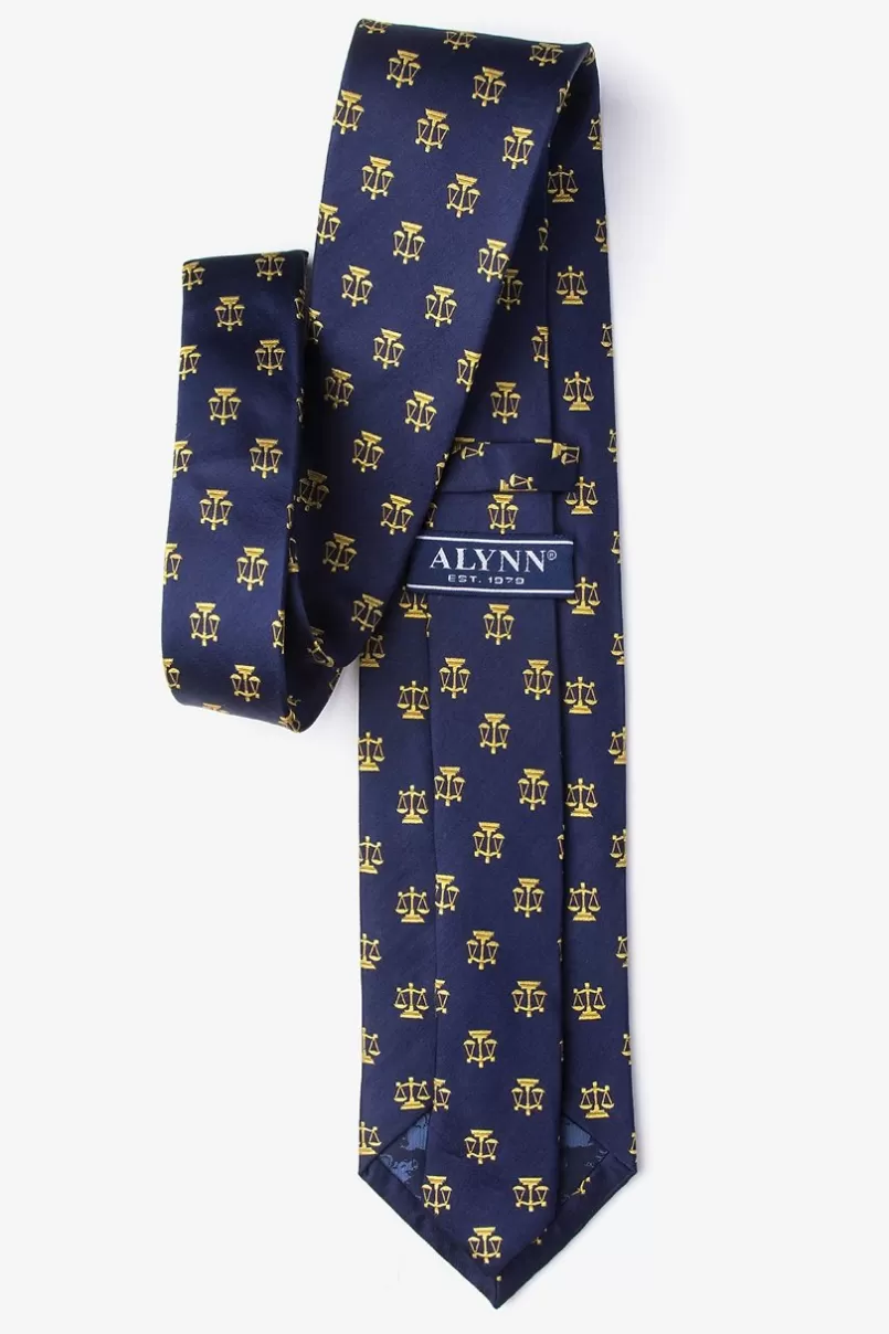 Ties Justice Served Navy Blue Tie Cheap