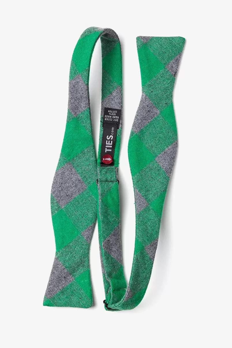Ties Kent Green Skinny Bow Tie Outlet