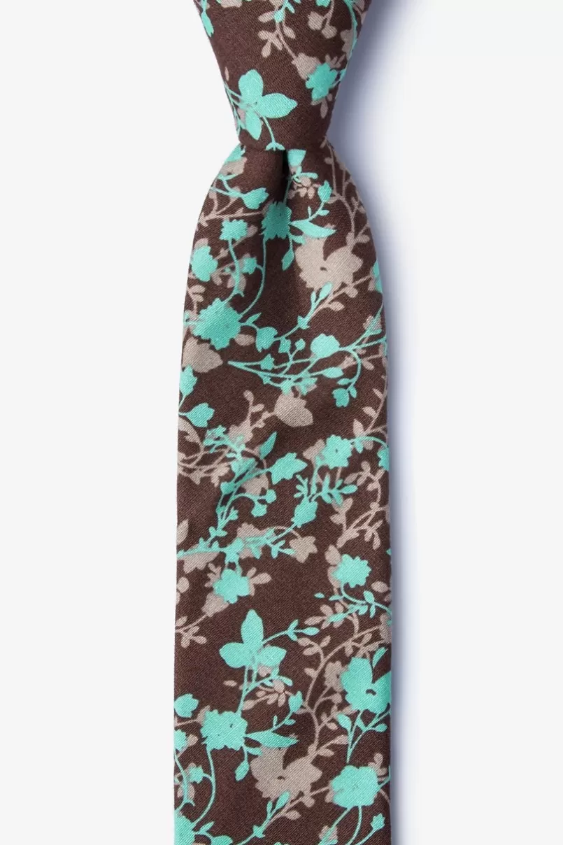 Ties Kilmun Brown Skinny Tie Best