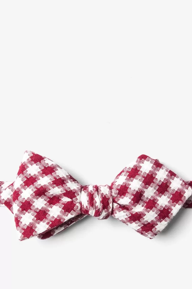 Ties Kingman Diamond Tip Bow Tie Red Sale