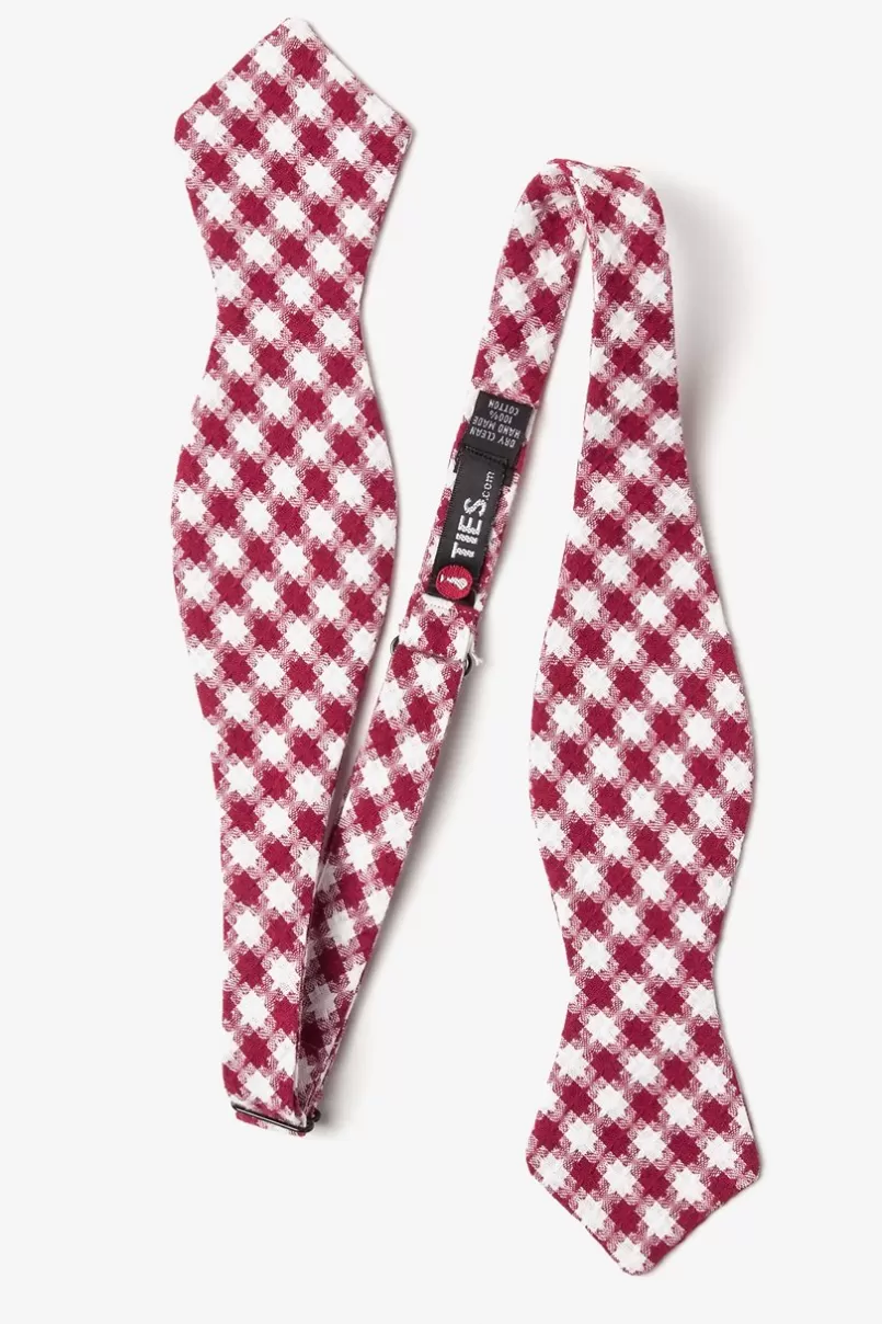 Ties Kingman Diamond Tip Bow Tie Red Sale