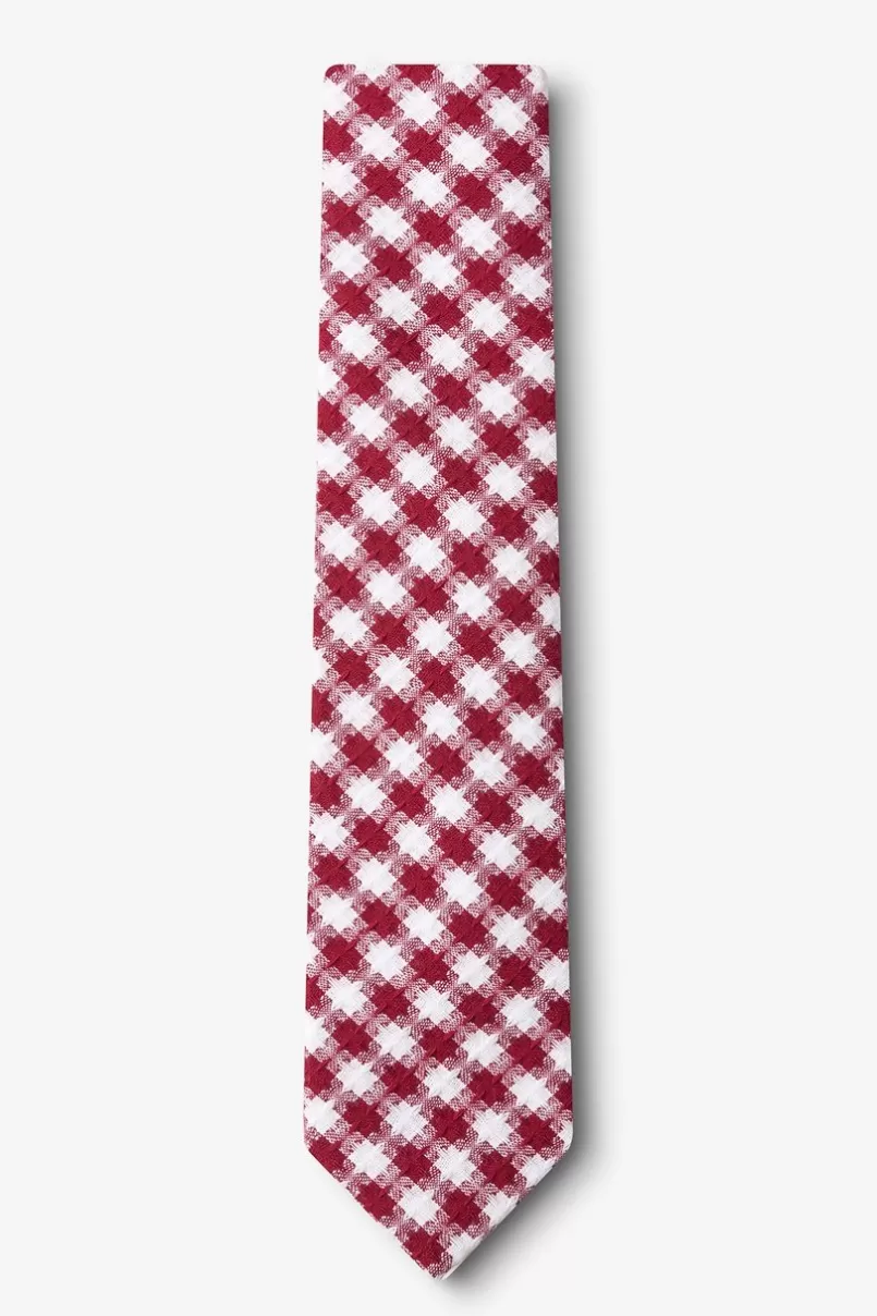 Ties Kingman Red Skinny Tie Hot
