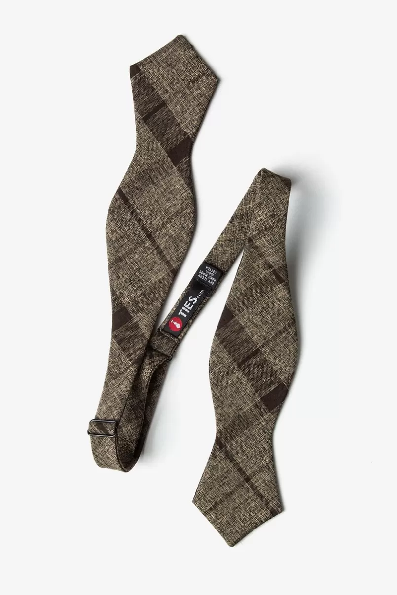 Ties Kirkland Diamond Tip Bow Tie Brown New