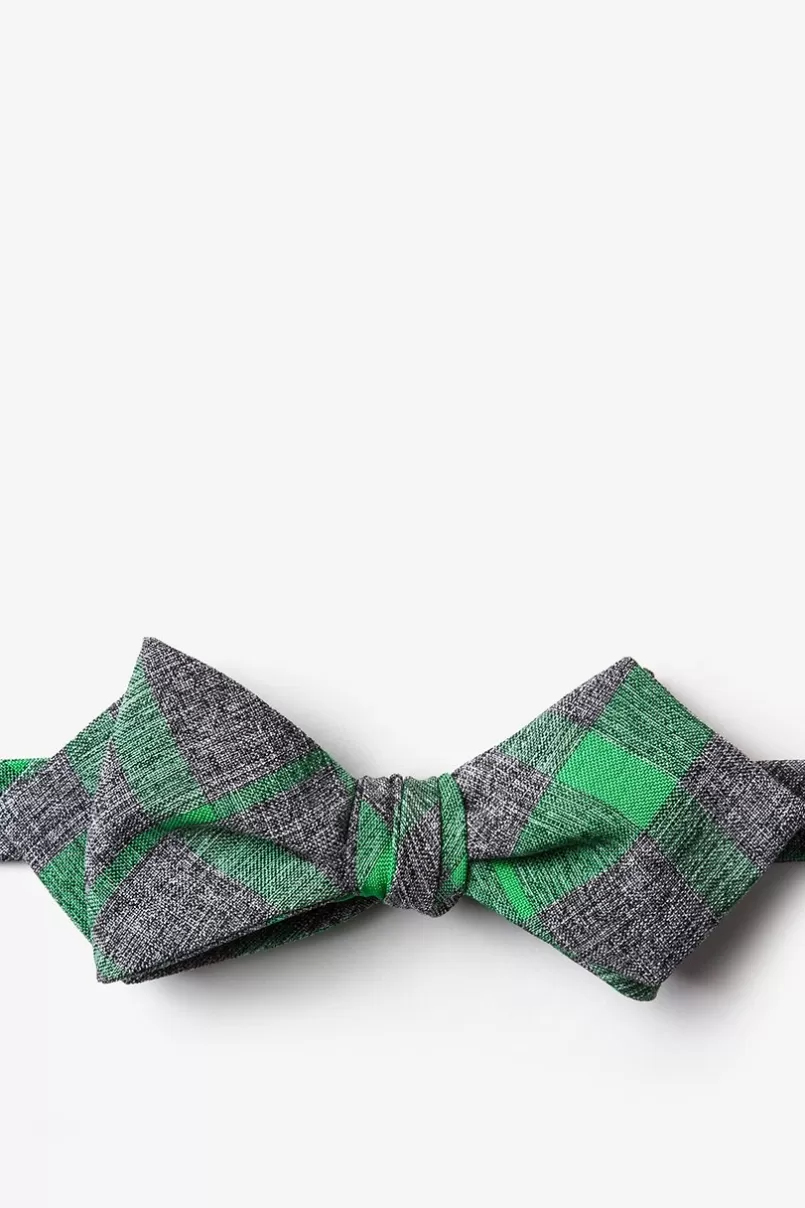 Ties Kirkland Diamond Tip Bow Tie Green Flash Sale