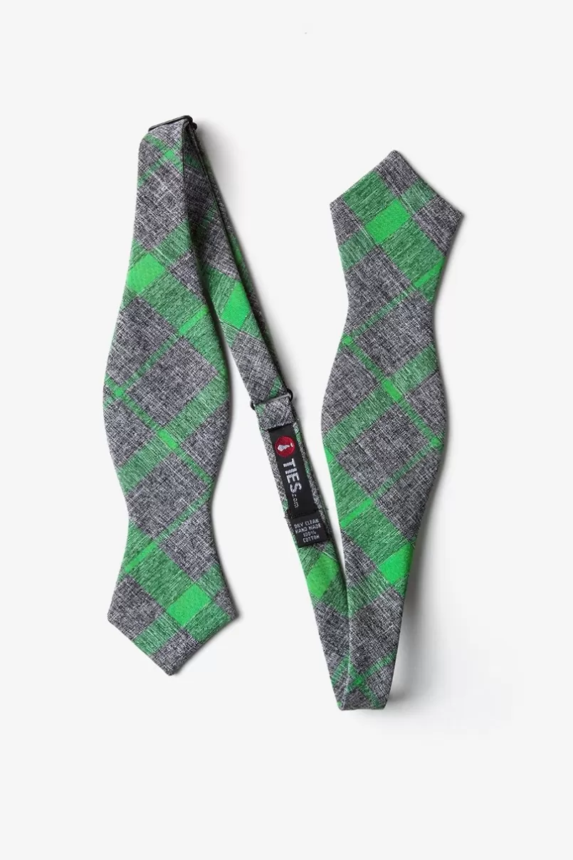 Ties Kirkland Diamond Tip Bow Tie Green Flash Sale
