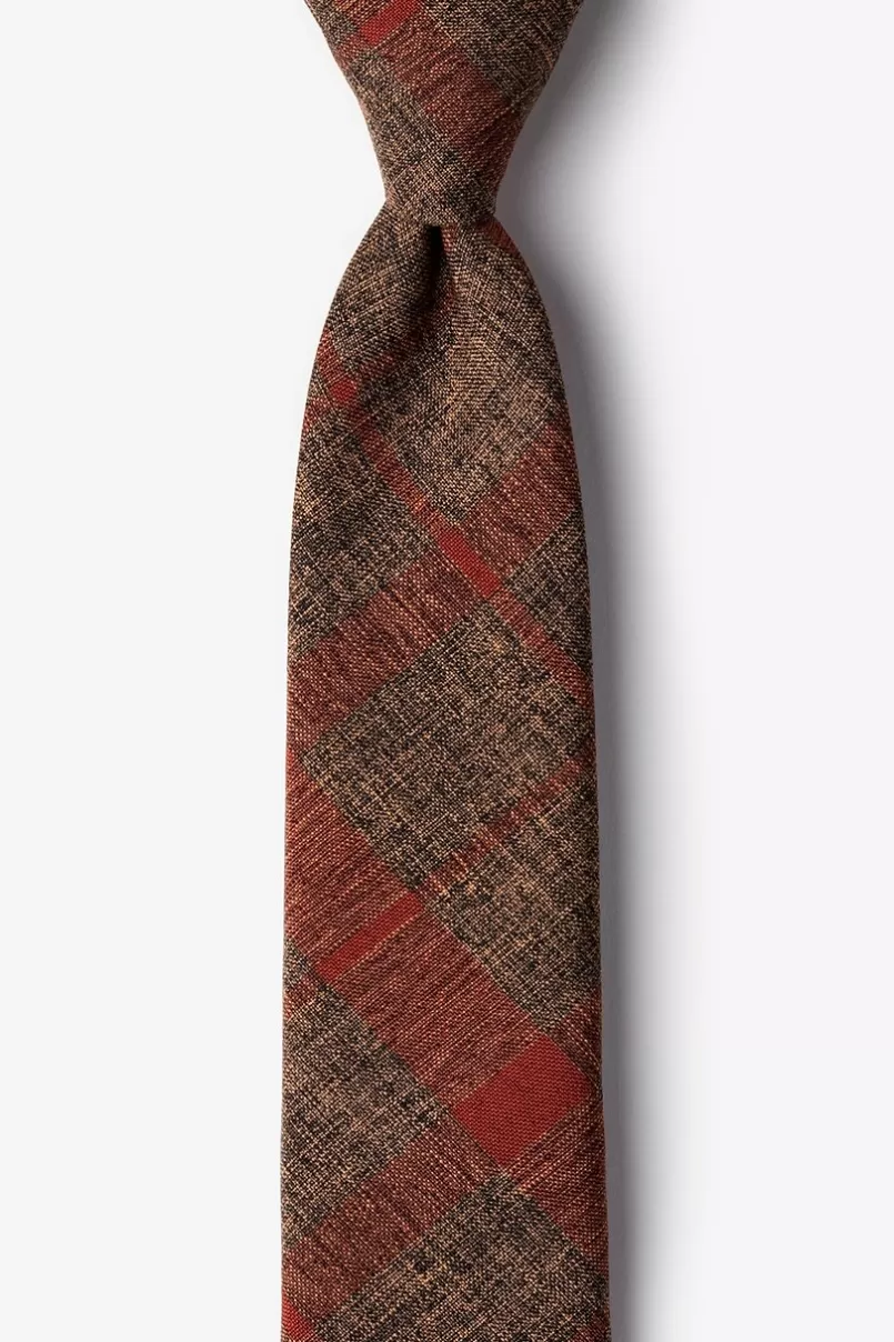 Ties Kirkland Skinny Tie Orange Discount