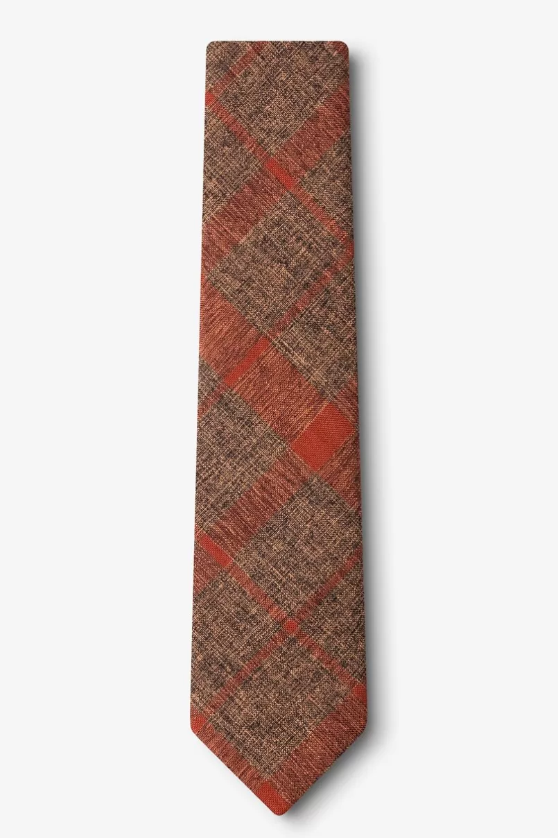 Ties Kirkland Skinny Tie Orange Discount