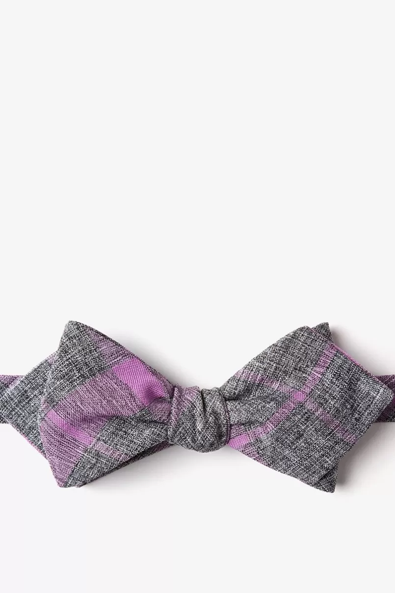 Ties Kirkland Diamond Tip Bow Tie Purple Clearance