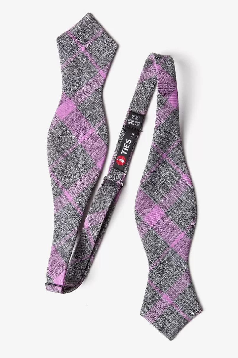 Ties Kirkland Diamond Tip Bow Tie Purple Clearance