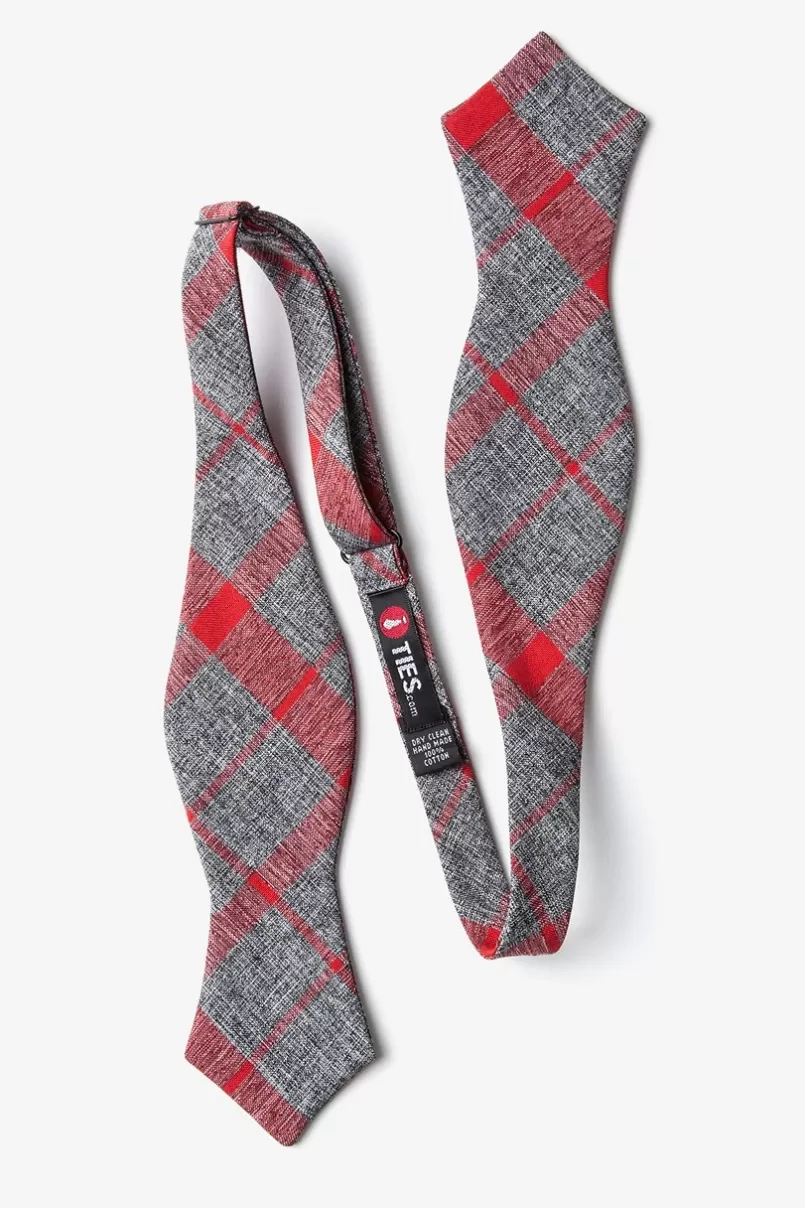 Ties Kirkland Diamond Tip Bow Tie Red Discount
