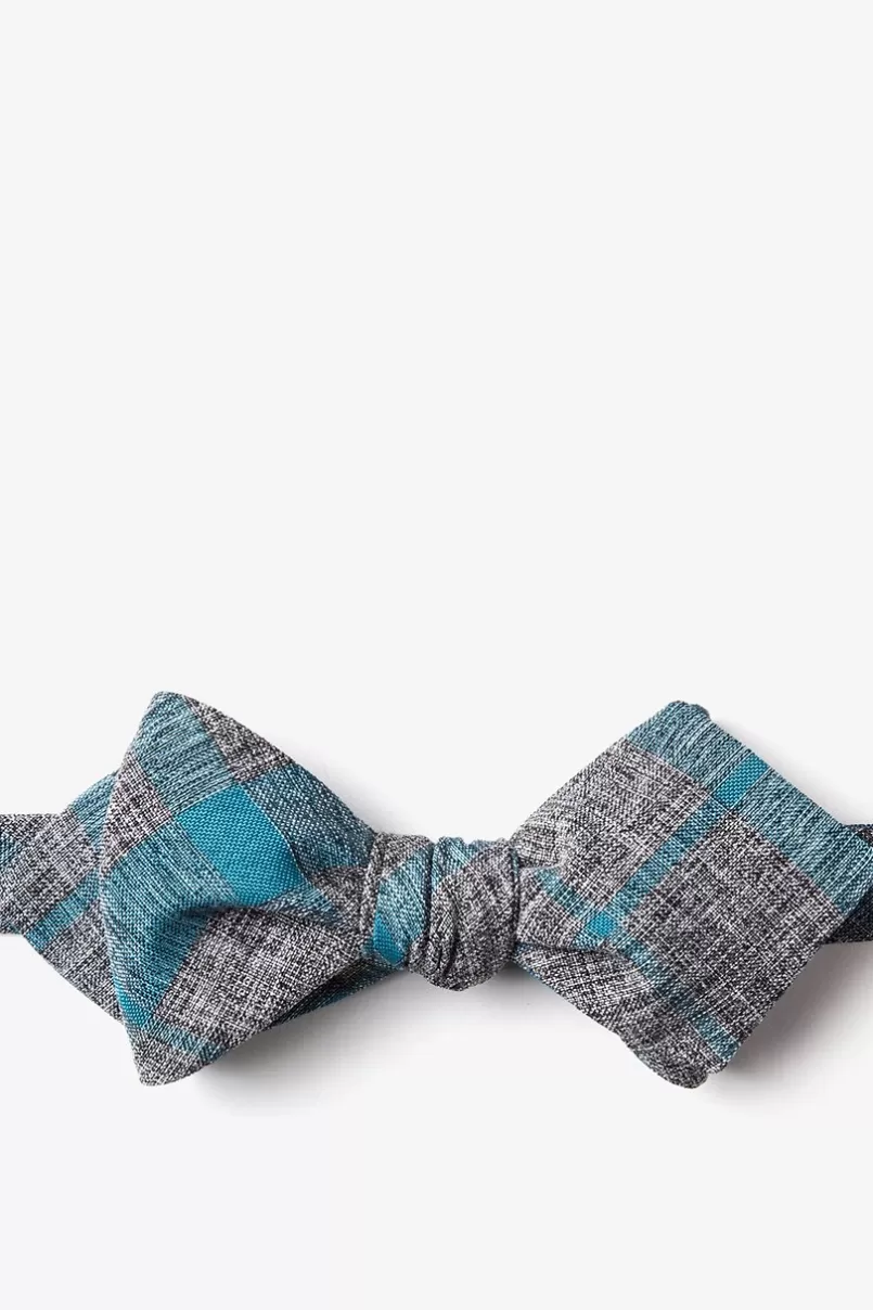 Ties Kirkland Diamond Tip Bow Tie Teal New