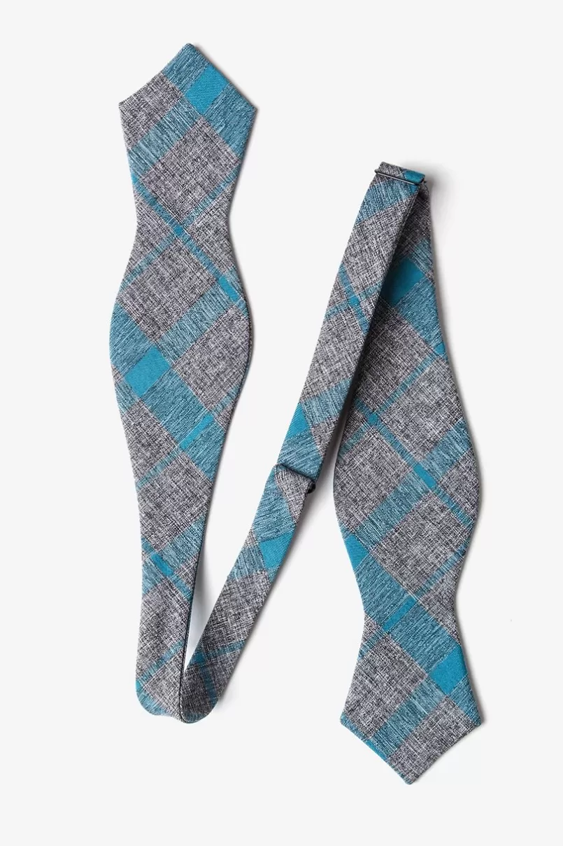 Ties Kirkland Diamond Tip Bow Tie Teal New