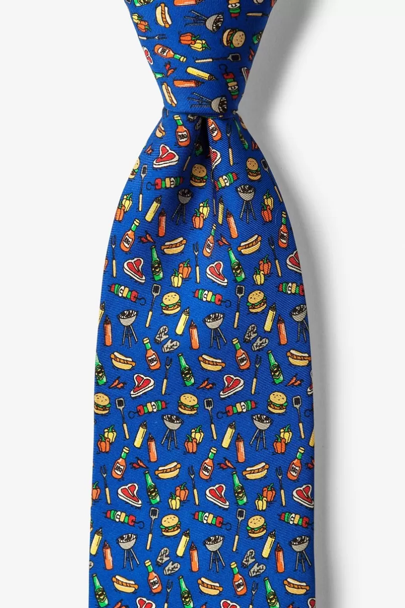 Ties Kiss the Cook Blue Tie Online