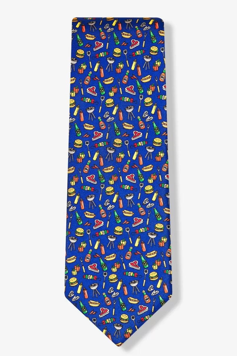 Ties Kiss the Cook Blue Tie Online