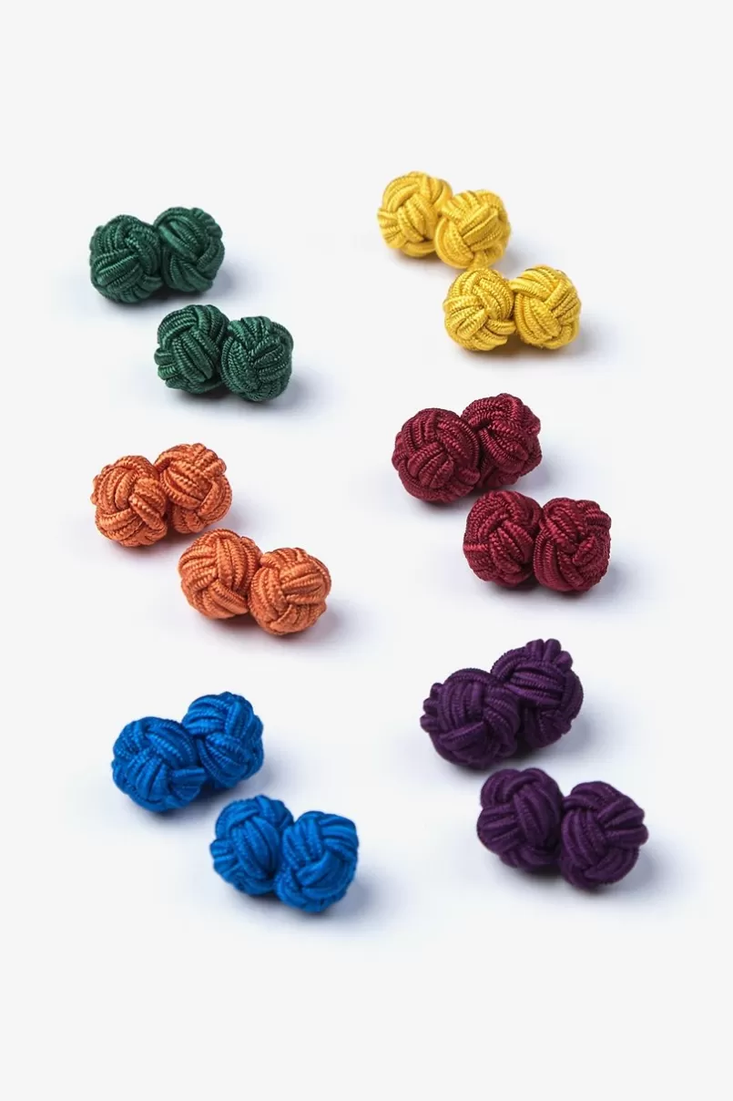 Ties Knot Cufflink Set Multicolor Clearance
