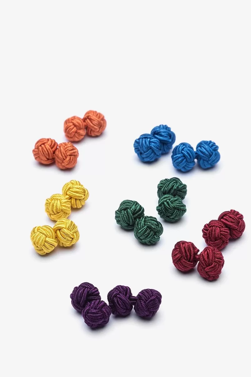 Ties Knot Cufflink Set Multicolor Clearance