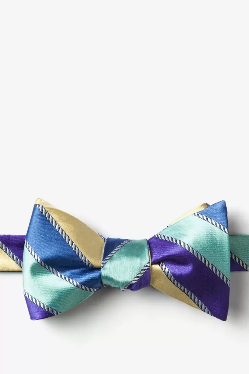 Ties Know the Ropes Blue Self-Tie Bow Tie Online
