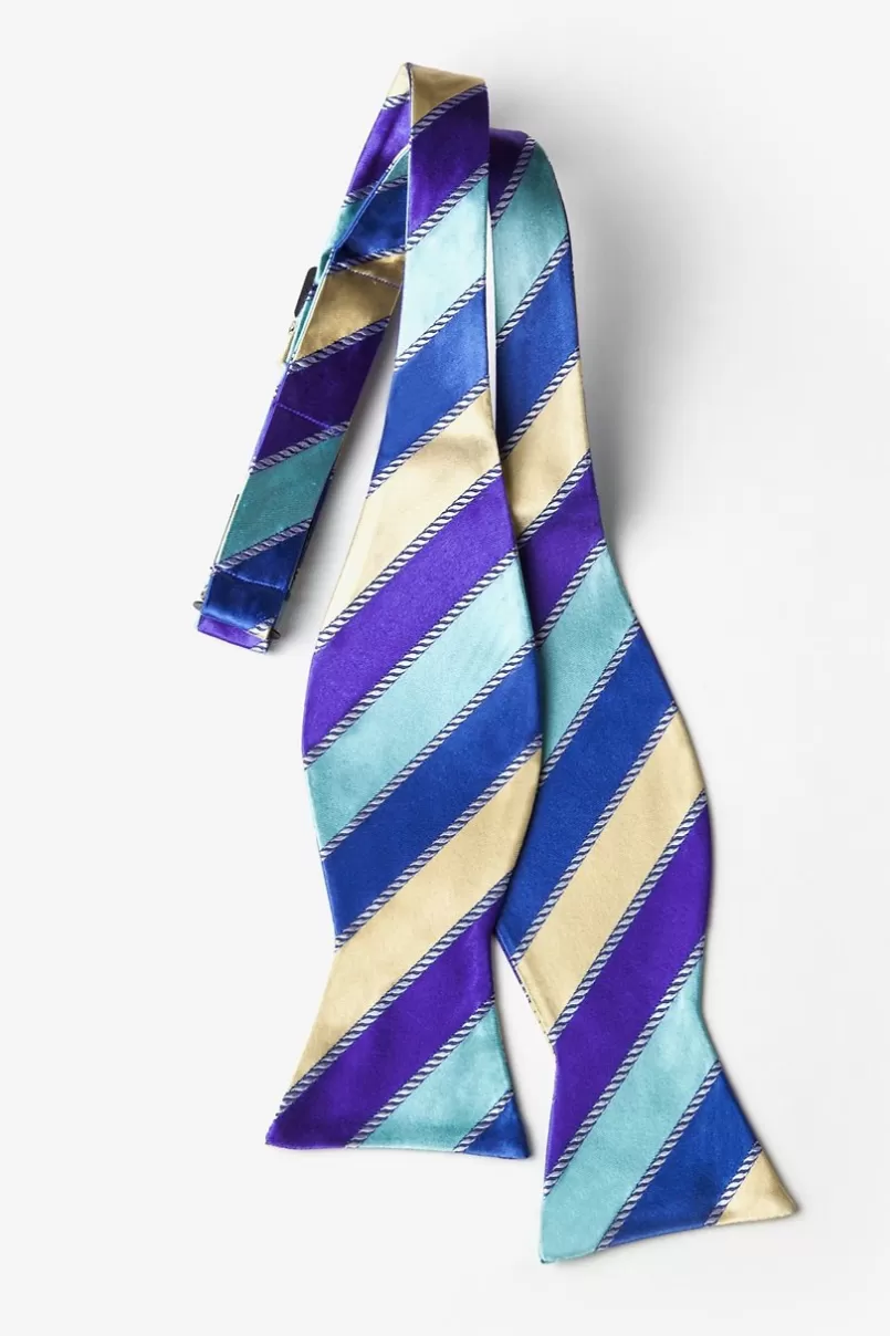Ties Know the Ropes Blue Self-Tie Bow Tie Online