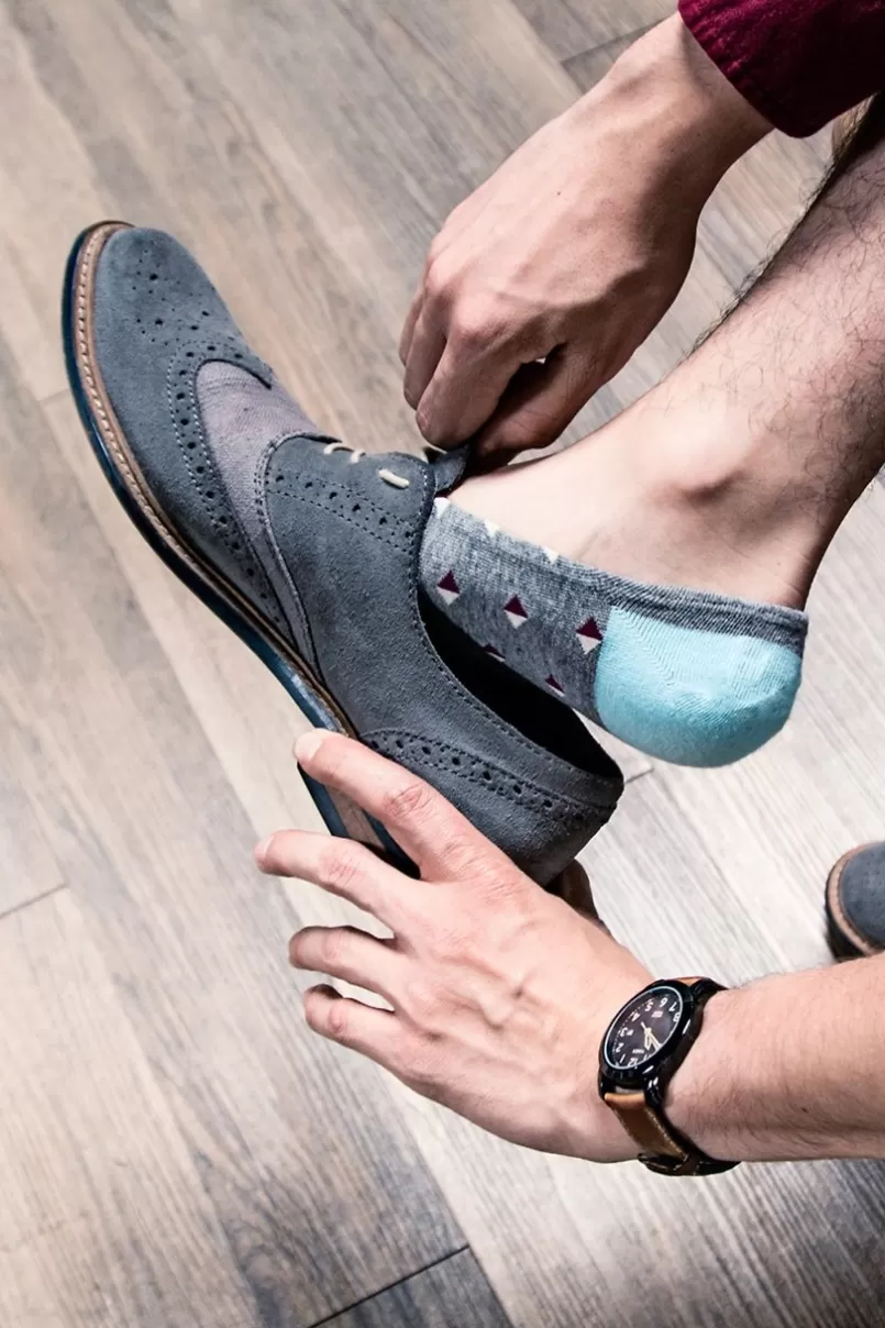Ties La Habra No-Show Sock Aqua Clearance