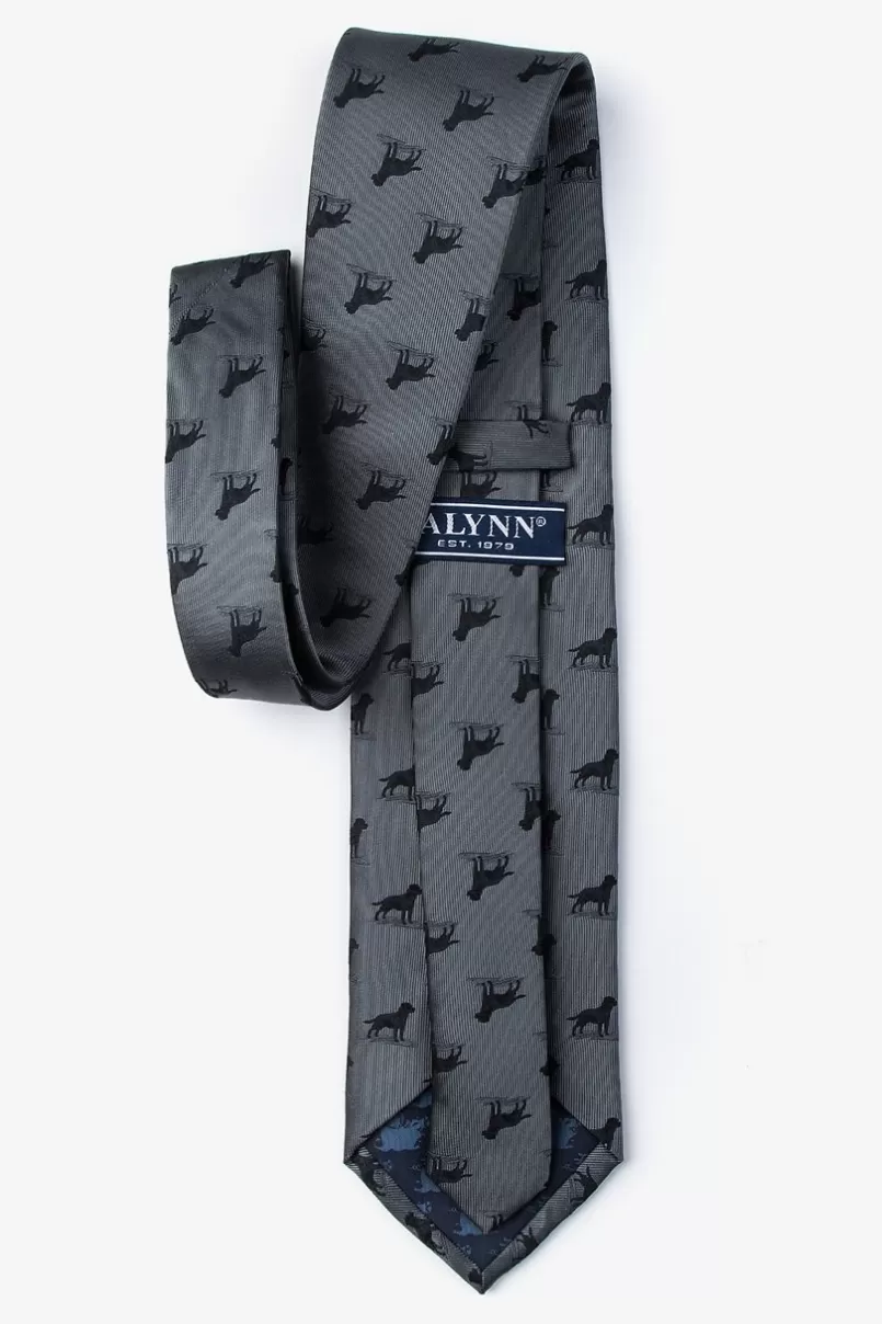 Ties Labrador Charcoal Tie Sale