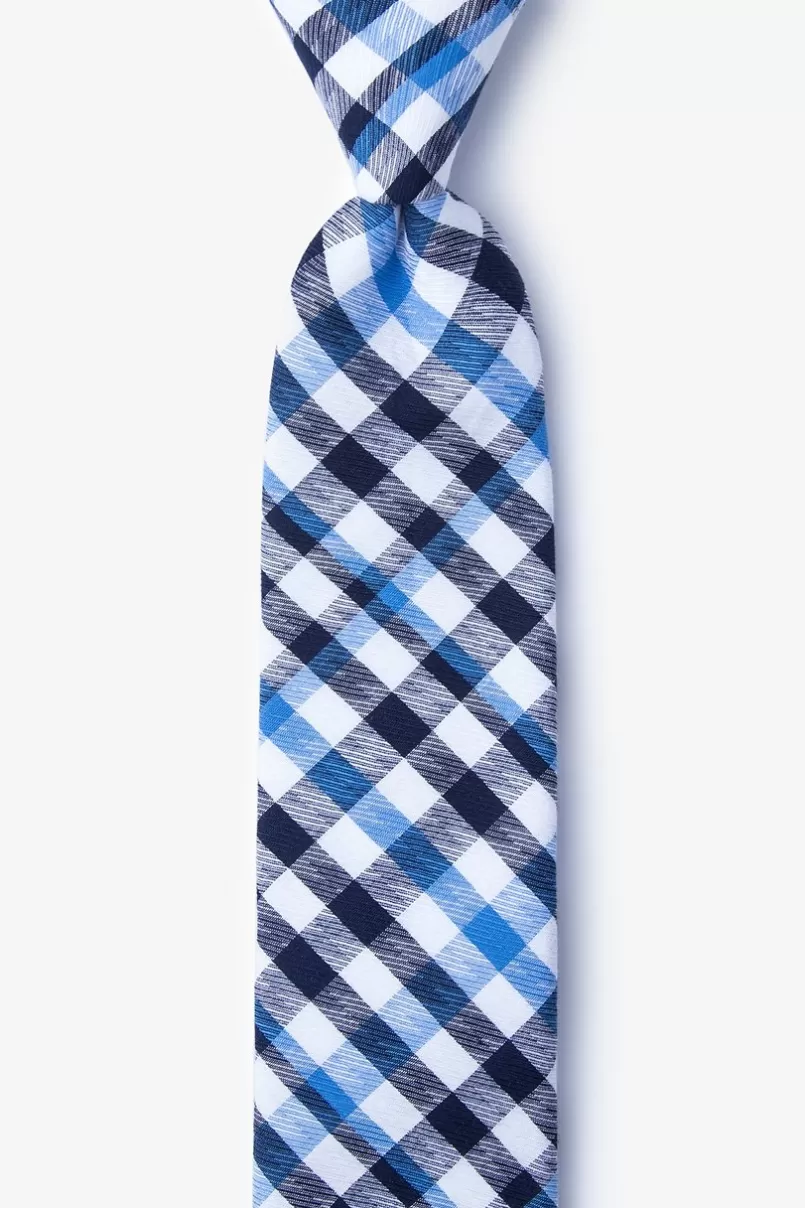 Ties Lance Skinny Tie Blue Discount
