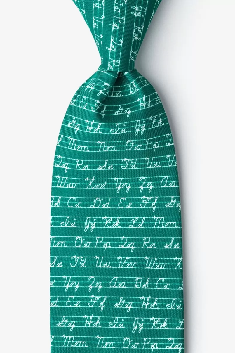 Ties Learning Cursive Hunter Green Extra Long Tie HunterGreen Hot