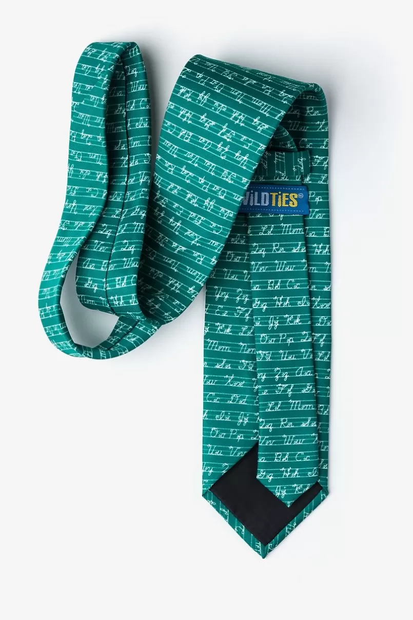 Ties Learning Cursive Hunter Green Tie HunterGreen New