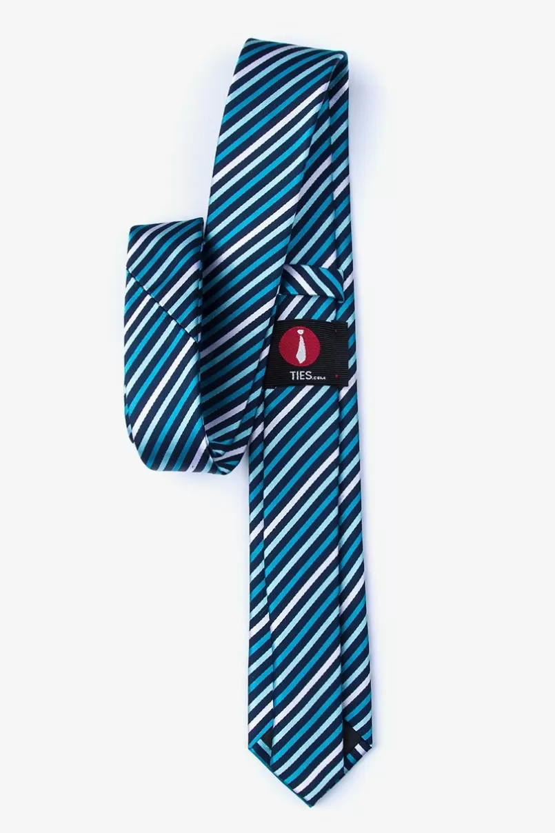 Ties Lee Skinny Tie Teal Hot