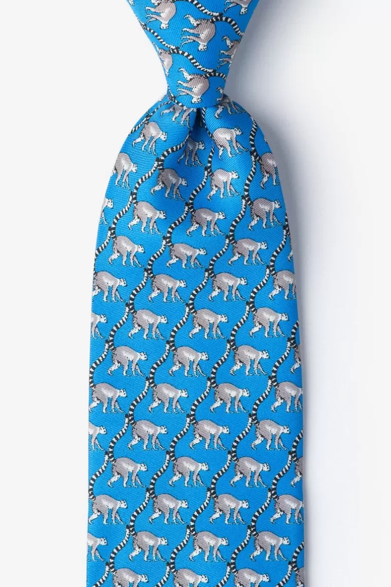 Ties Lemur Blue Tie Fashion