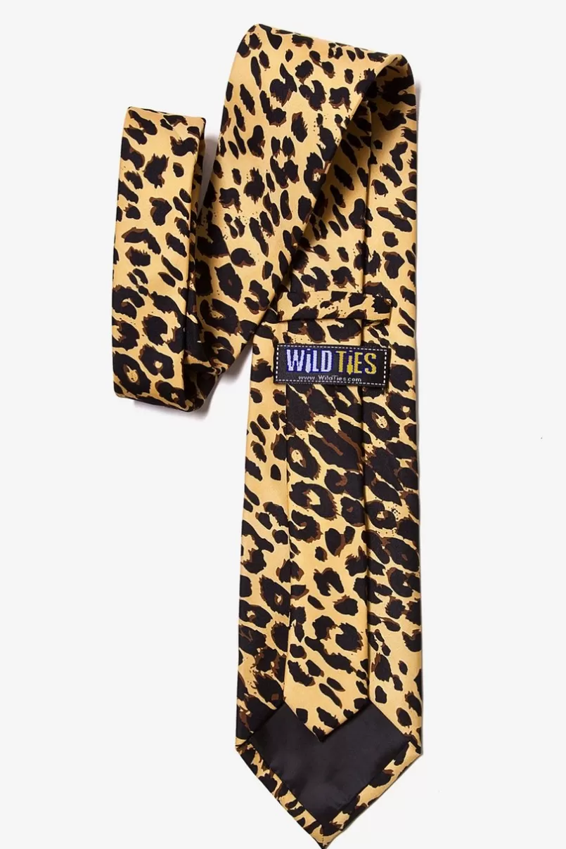 Ties Leopard Animal Print Tan/taupe Tie New