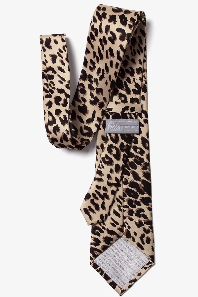 Ties Leopard Print Tan/taupe Tie Best